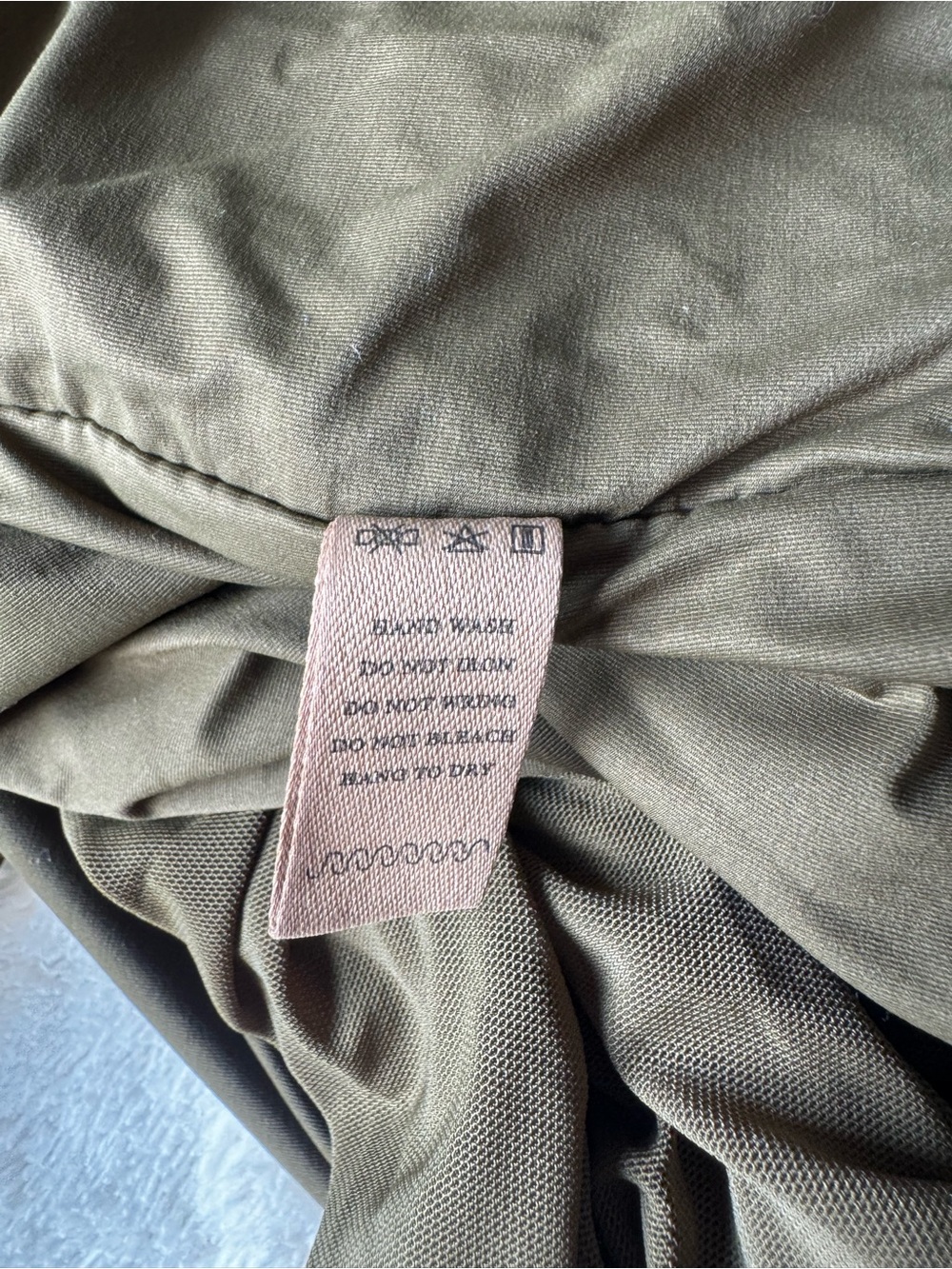 Shapellx Olive Ruched Bodycon Cowl Neck Dress - Picture 5 of 6